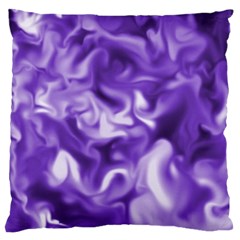 Lavender Smoke Swirls Large Cushion Case (single Sided) 