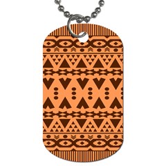 Tribal Print Hippie Pattern  Dog Tag (one Side)