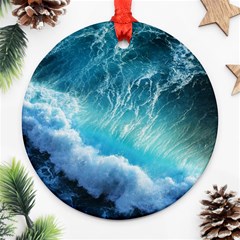 Storm Waves Ornament (round) 