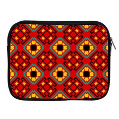 Flower Shapes Pattern                             			apple Ipad 2/3/4 Zipper Case