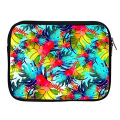 Watercolor Tropical Leaves Pattern Apple Ipad 2/3/4 Zipper Cases