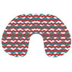 Geometric Waves Travel Neck Pillows