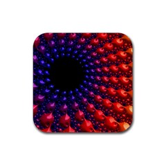 Fractal Mathematics Abstract Rubber Coaster (square) 