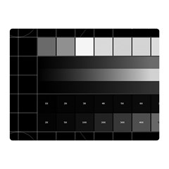 Grayscale Test Pattern Double Sided Flano Blanket (mini) 