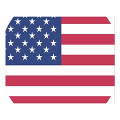 American Flag Double Sided Flano Blanket (large) 