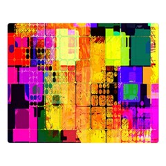 Abstract Squares Background Pattern Double Sided Flano Blanket (large) 