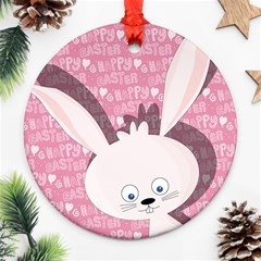 Easter Bunny  Round Ornament (two Sides)