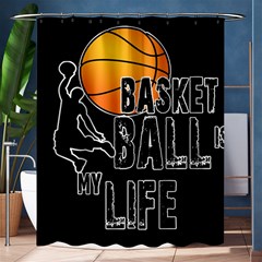 Basketball Is My Life Shower Curtain 60  X 72  (medium) 