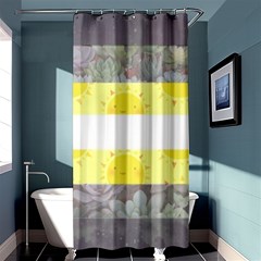 Nonbinary Flag Shower Curtain 36  X 72  (stall) 