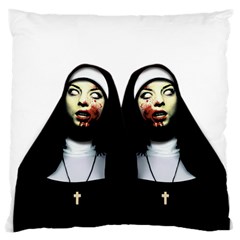Horror Nuns Large Cushion Case (one Side)