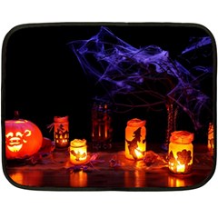 Awaiting Halloween Night Fleece Blanket (mini)