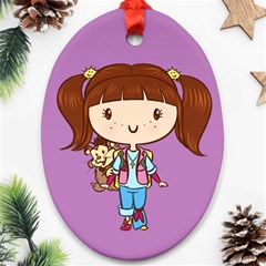 Punky Cutie Oval Ornament