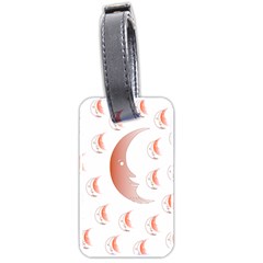 Moon Moonface Pattern Outlines Luggage Tags (two Sides)