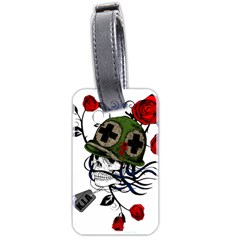 Skull Skeleton Dead Death Face Luggage Tags (two Sides)
