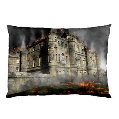 Castle Ruin Attack Destruction Pillow Case