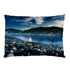 Shore Mountain Water Landscape Pillow Case