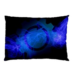 Particles Gear Circuit District Pillow Case