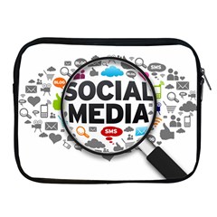 Social Media Computer Internet Typography Text Poster Apple Ipad 2/3/4 Zipper Cases
