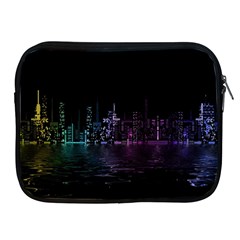 City Night Skyscrapers Apple Ipad 2/3/4 Zipper Cases