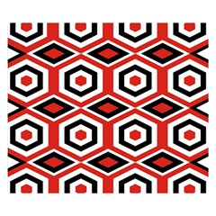 Motif Batik Design Decorative Double Sided Flano Blanket (small) 