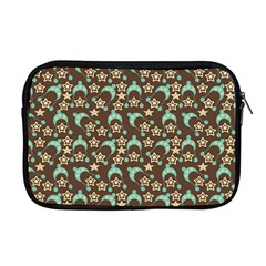 Brown With Blue Hats Apple Macbook Pro 17  Zipper Case
