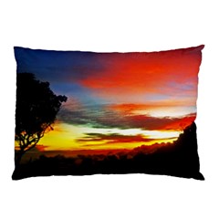 Sunset Mountain Indonesia Adventure Pillow Case (two Sides)