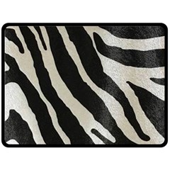 Zebra Print Fleece Blanket (large) 