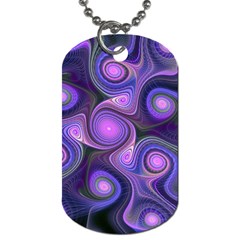 Abstract Pattern Fractal Wallpaper Dog Tag (one Side)