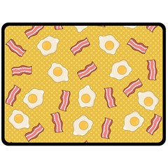 Bacon And Egg Pop Art Pattern Fleece Blanket (large) 