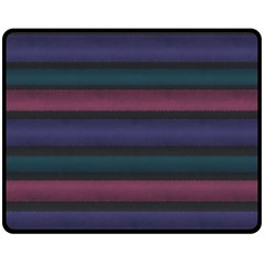 Stripes Pink Purple Teal Grey Fleece Blanket (medium) 
