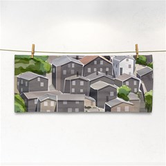 Village Place Portugal Landscape Hand Towel