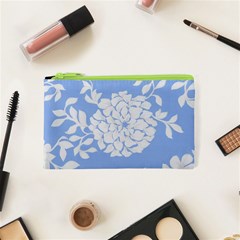 White Dahlias Cosmetic Bag (xs)