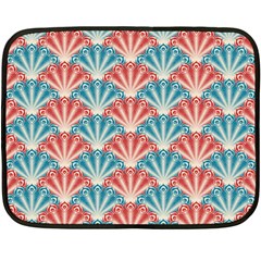 Seamless Patter Peacock Feathers Fleece Blanket (mini)