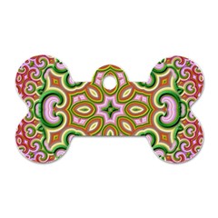 Fractal Art Pictures Digital Art Dog Tag Bone (one Side)
