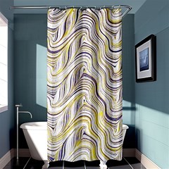 Electric Field Art Xxxvii Shower Curtain 36  X 72  (stall) 