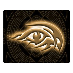Golden Ornament Round Art Form Double Sided Flano Blanket (large) 