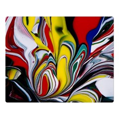 Abstract Colorful Illusion Double Sided Flano Blanket (large) 