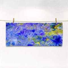 Abstract Blue Hand Towel