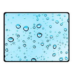 Drops Water Pane Rain Glass Fleece Blanket (small)
