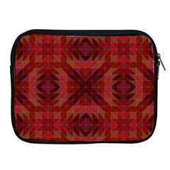 Maroon Triangle Pattern Seamless Apple Ipad 2/3/4 Zipper Cases