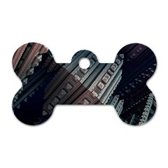 Fractals 3d Graphics Shapes Dog Tag Bone (one Side)