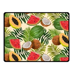 Tropical Pattern Background Fleece Blanket (small)