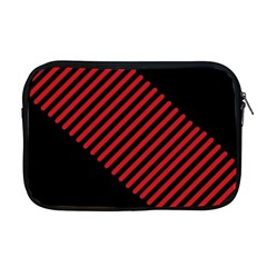 Bandes Lignes Rouge Apple Macbook Pro 17  Zipper Case