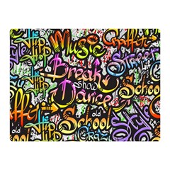 Graffiti Word Seamless Pattern Double Sided Flano Blanket (mini) 