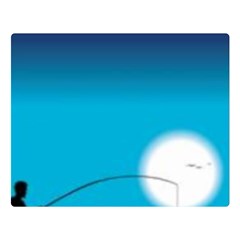 Fishing Double Sided Flano Blanket (large) 