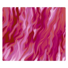 Lesbian Pride Abstract Smokey Shapes Double Sided Flano Blanket (small) 