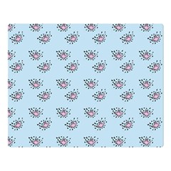 Zodiac Bat Pink Blue Double Sided Flano Blanket (large) 
