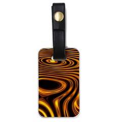 Wave Abstract Lines Luggage Tag (one Side)