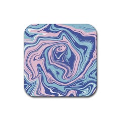 Vector Vivid Marble Pattern 10 Rubber Coaster (square) 