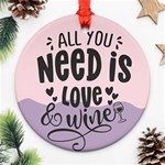 Love Round Ornament (Two Sides) Front
